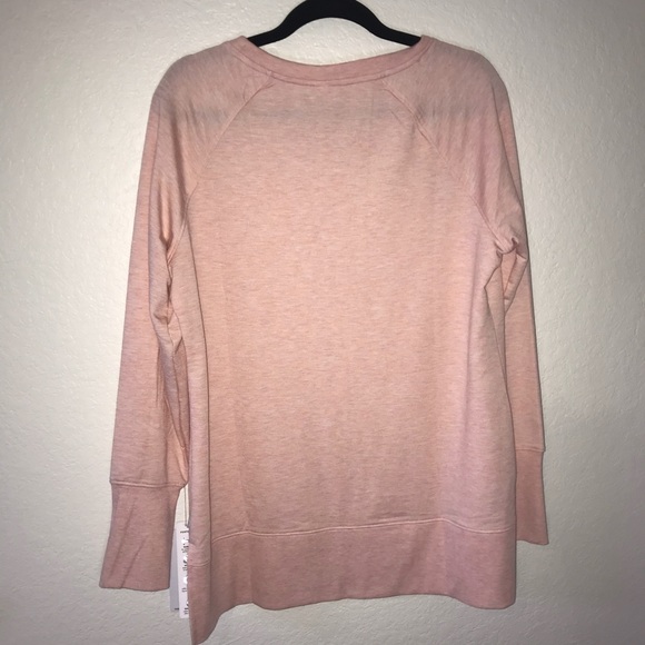 Reebok Pink Sweatshirt w/ Thumbholes Sz L BNWT - Picture 9 of 11